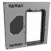 Armored Single Door Full Glass (R)